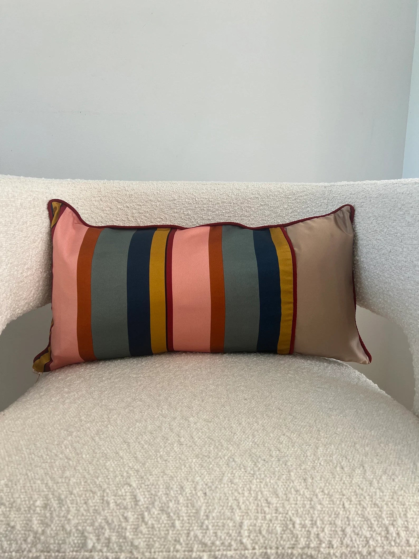 Striped cushion 56cm x 30cm