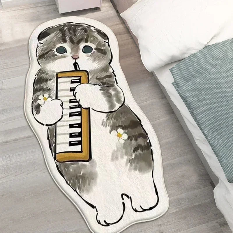 Cat Themed Non-Slip Rug and Doormat