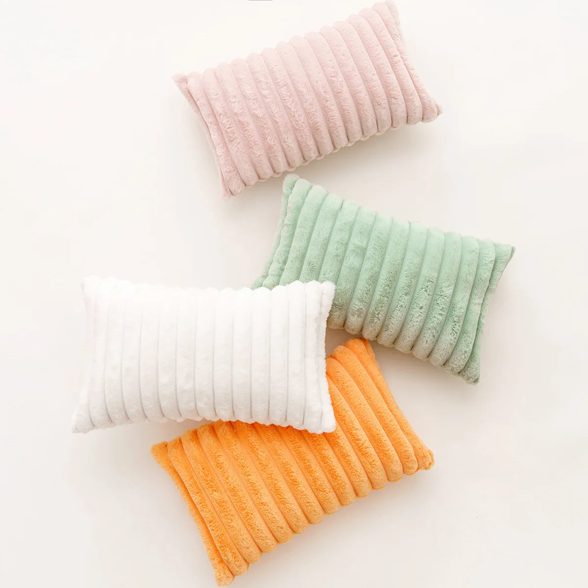 Soft Plush Pillow Case - Cozy Cushion Cover for Sofa & Bed