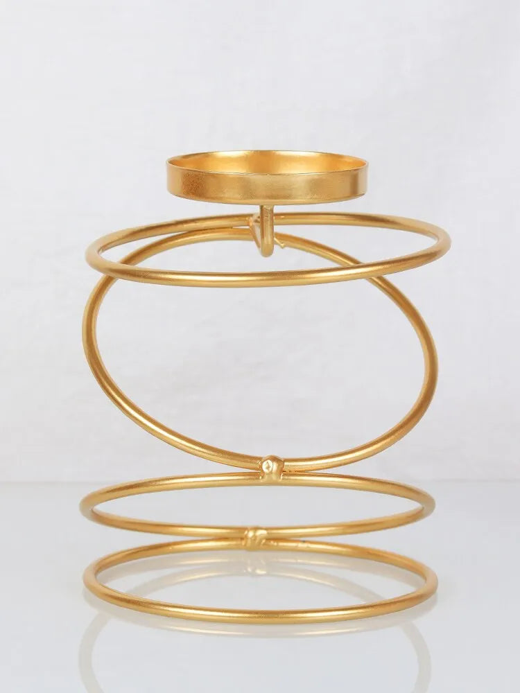 Golden and Black Metal Candle Holder