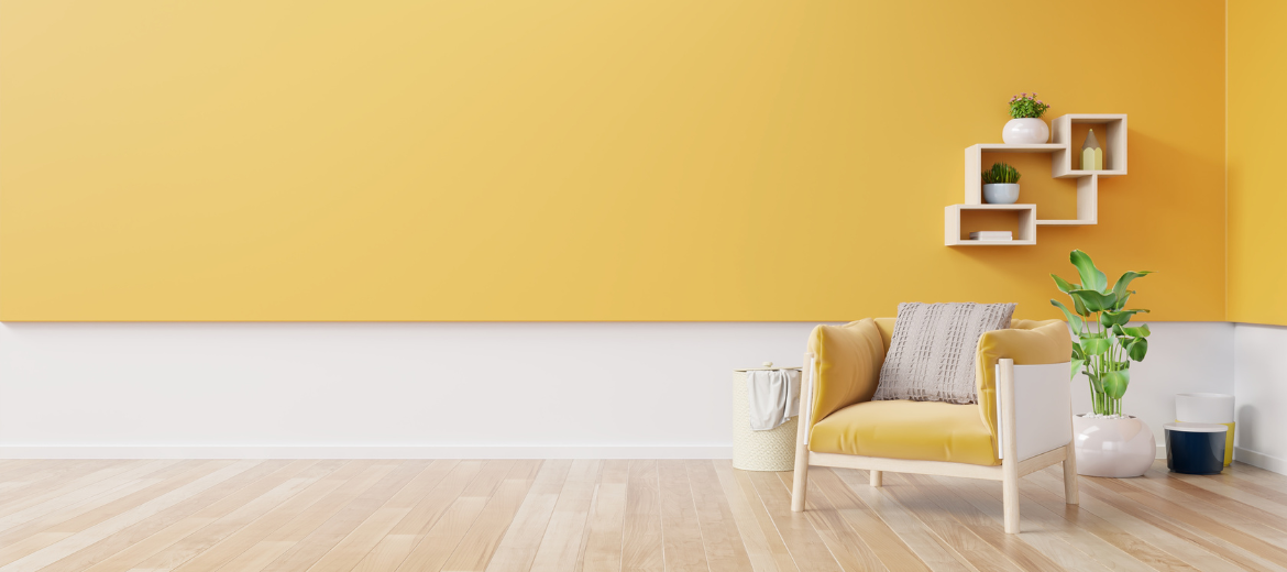 Yellow home furniture banner