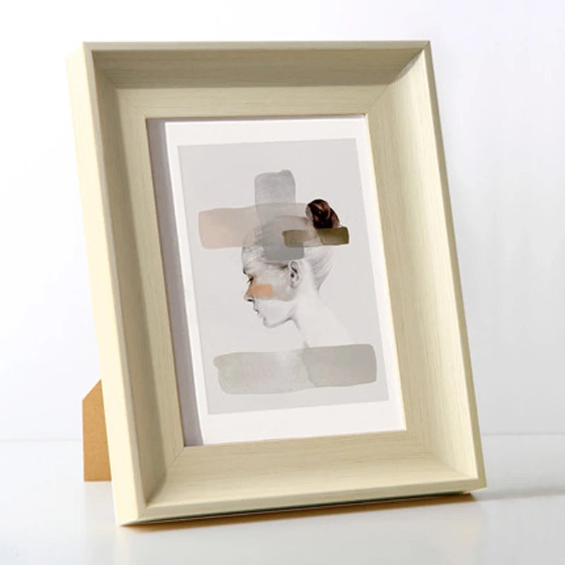 creamy photo frame