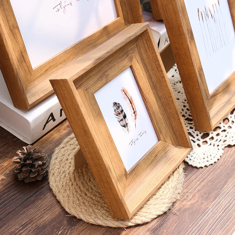 light brown photo frame