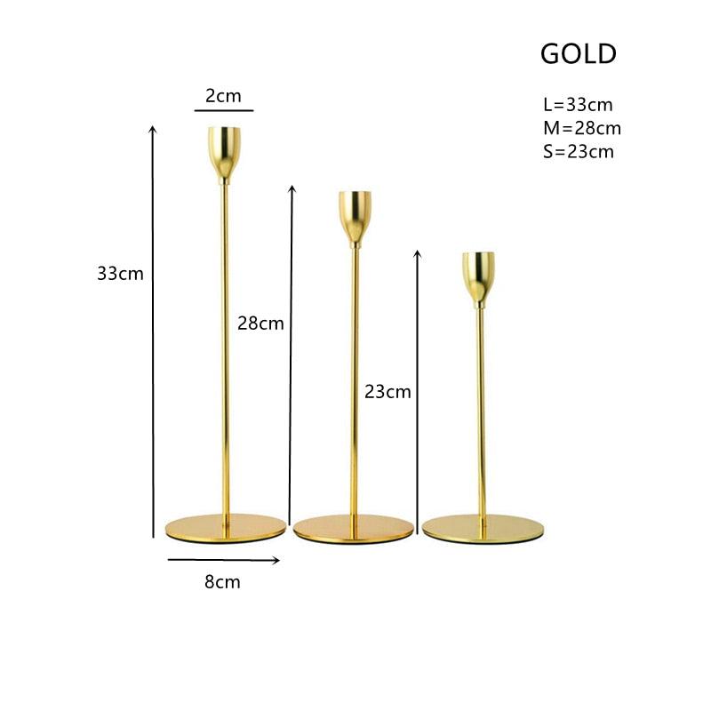 Luxury Long Metal Candle Holders - Image #4