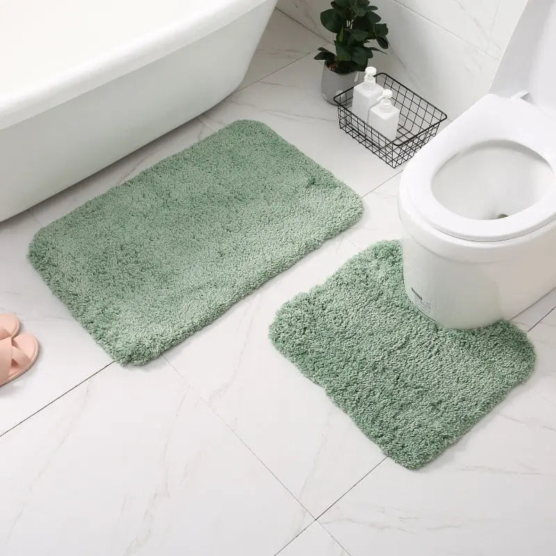 Anti-skid Bath  And Toilet Rugs Mat Set - Image #11