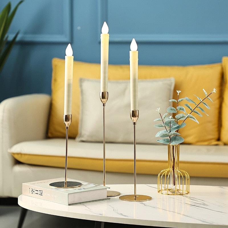 Luxury Long Metal Candle Holders - Image #3