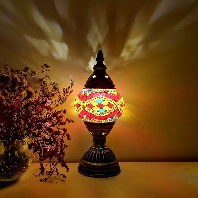 Turkish vintage mosaic table Lamp - Image #5