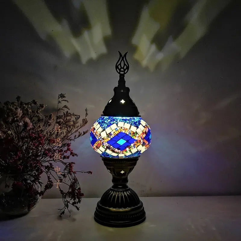 Turkish vintage mosaic table Lamp - Image #11