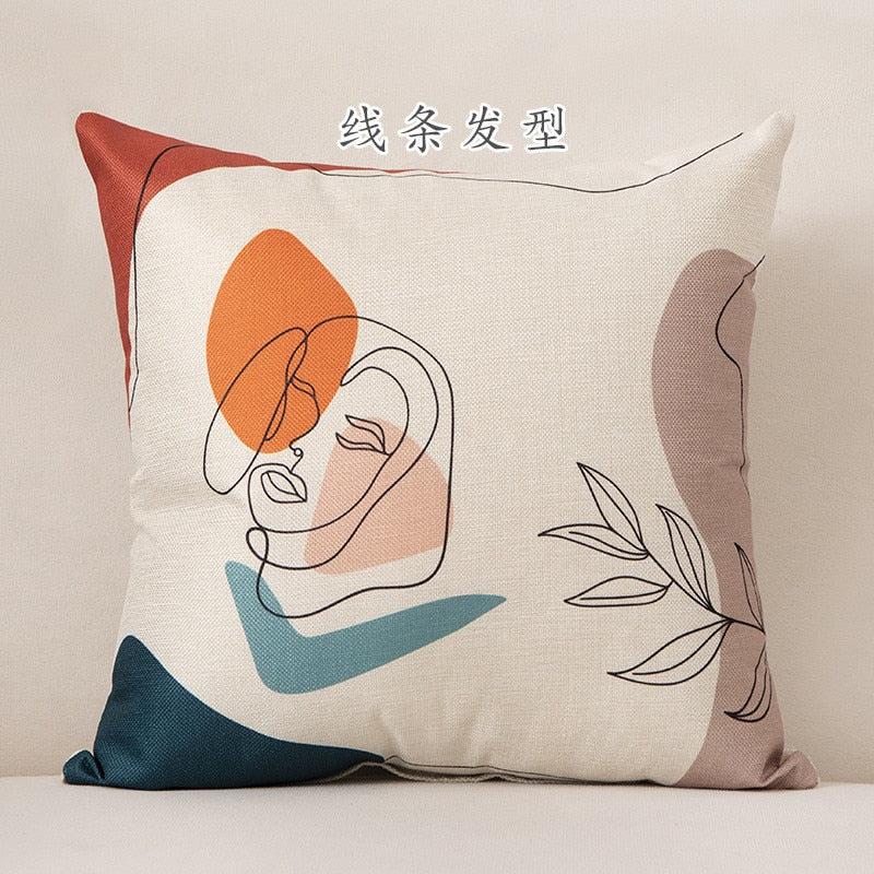 Abstract Face Pillow case 45*45 - Image #3