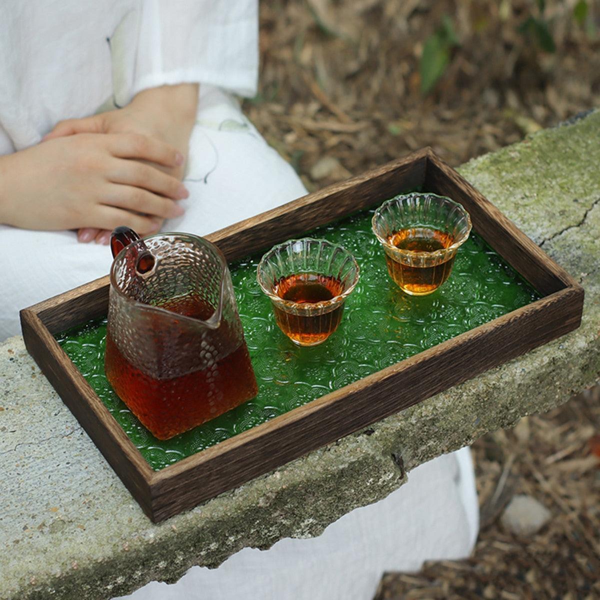 Retro window grille glass tray - Image #4