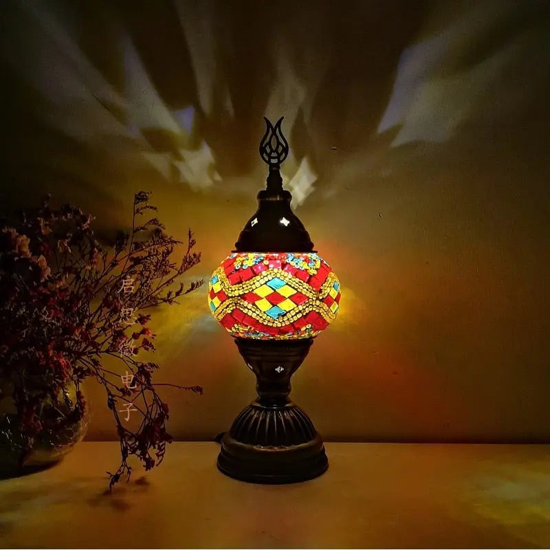 Turkish vintage mosaic table Lamp - Image #14