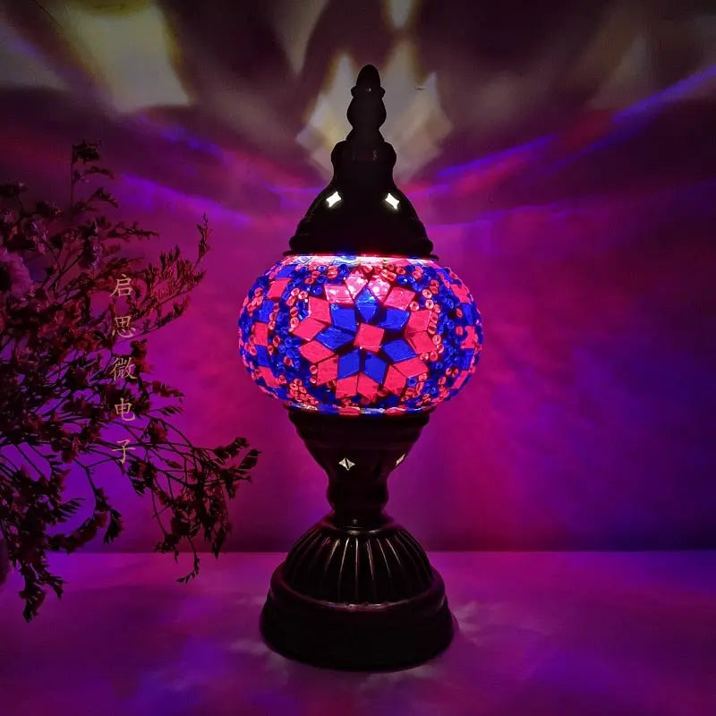 Turkish vintage mosaic table Lamp - Image #3