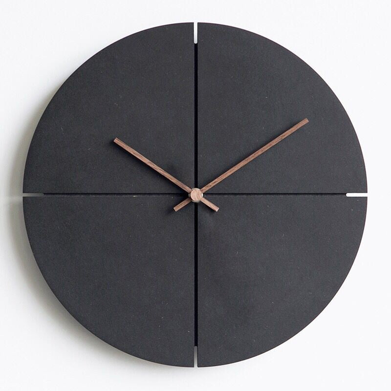 Minimal Wooden Wall Clock