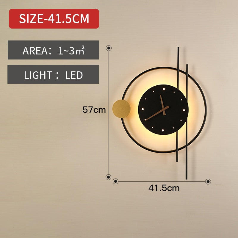 Creative LED wall clock