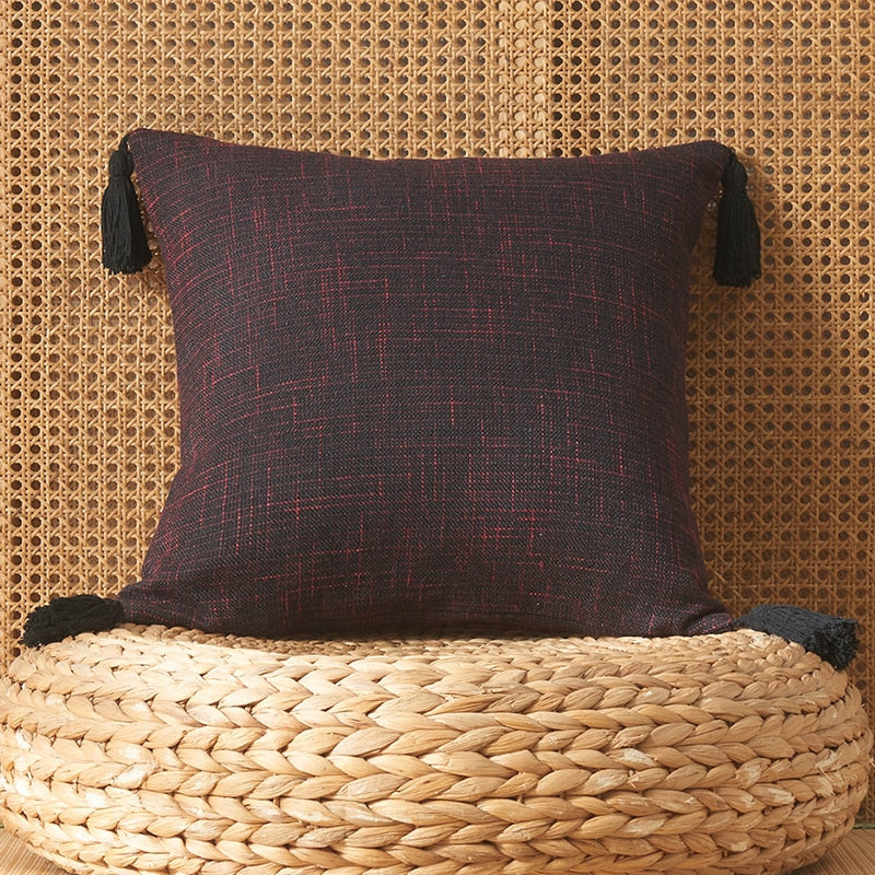 Tasselled Cushion Cover