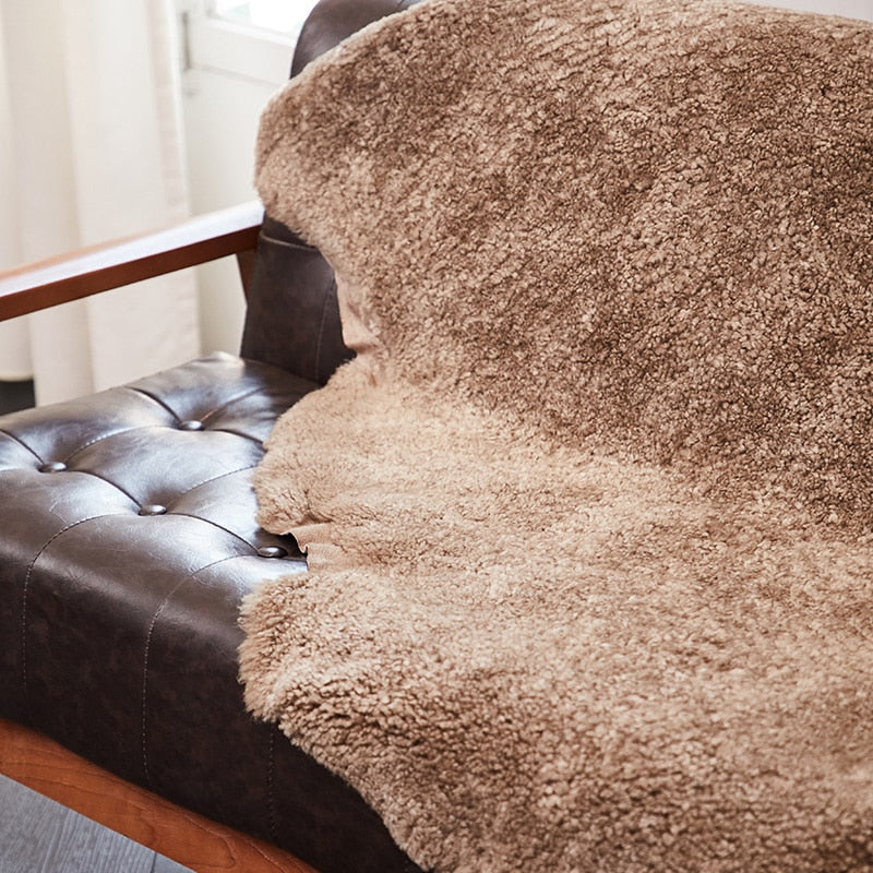 Natural Australia sheepskin floor rug