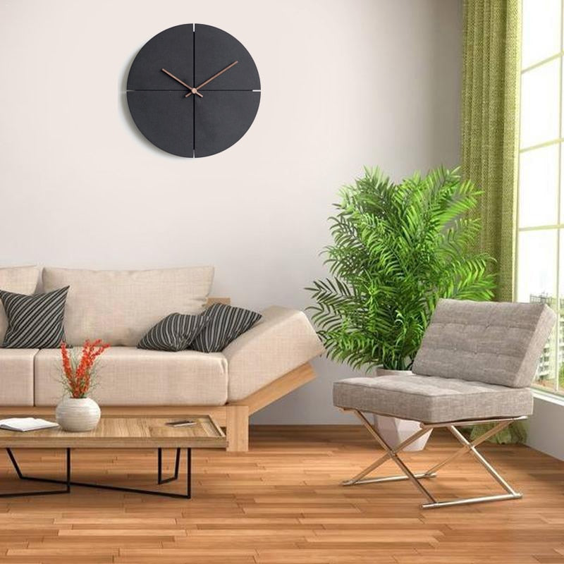 Minimal Wooden Wall Clock