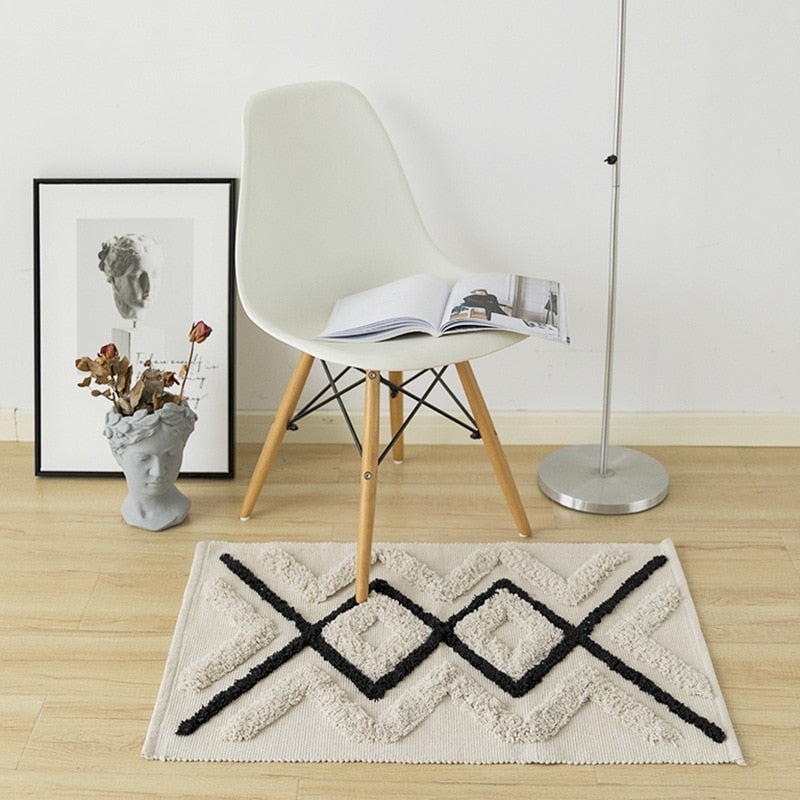 Hand-Woven Area Rug And Doormat