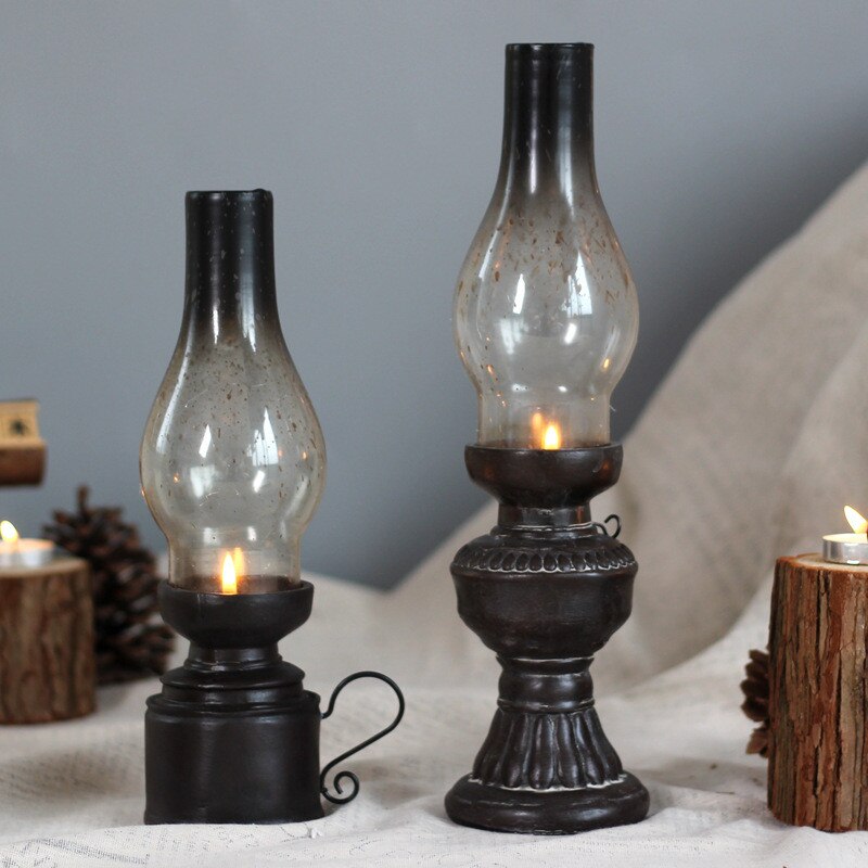 Retro Kerosene Lamp Candle Holder