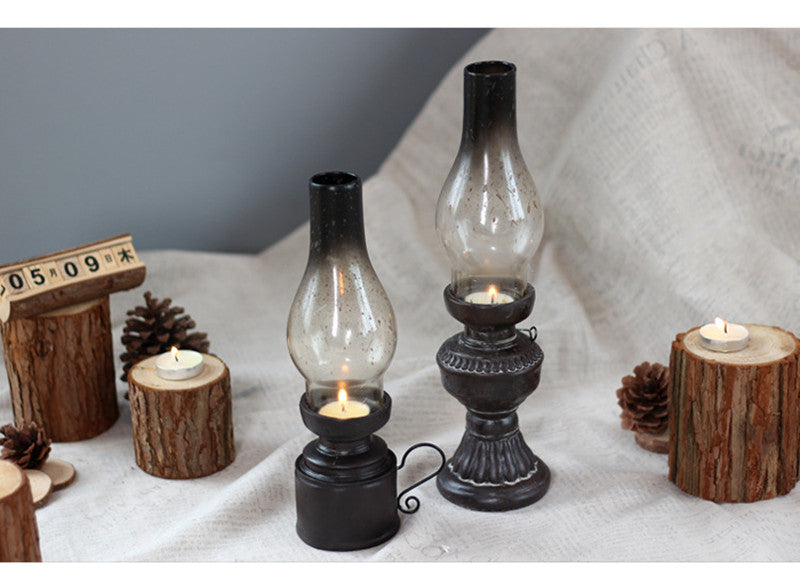 Retro Kerosene Lamp Candle Holder