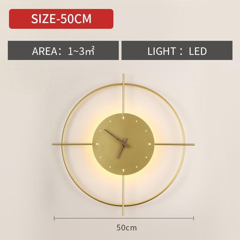 Creative LED wall clock