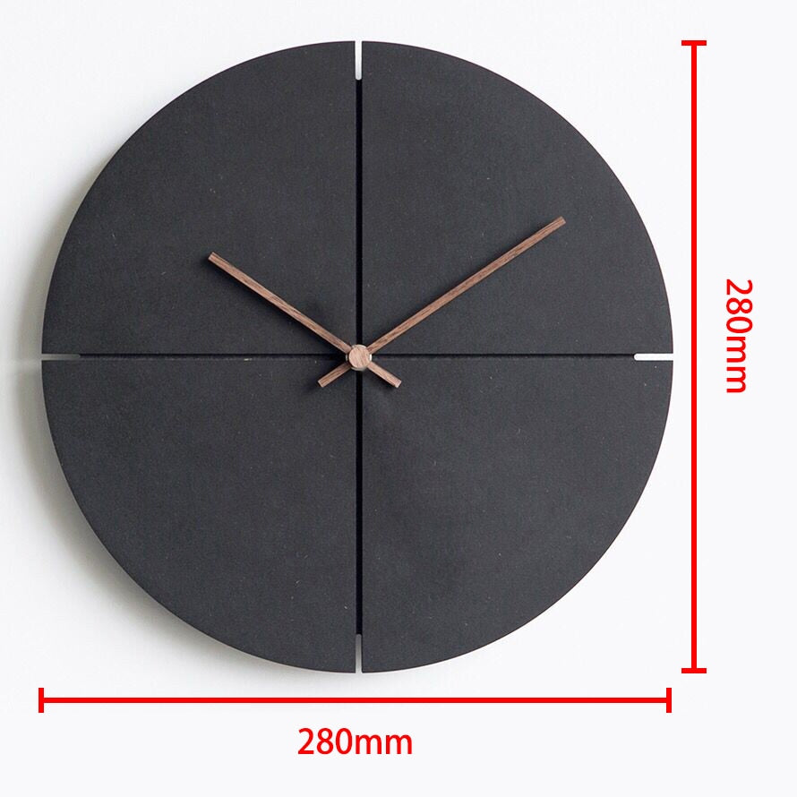 Minimal Wooden Wall Clock