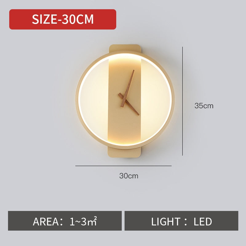 Creative LED wall clock