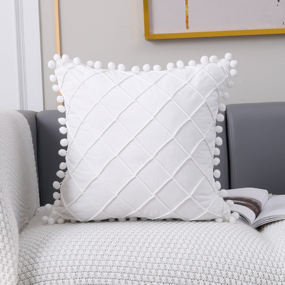 PomPom Cushion Cover