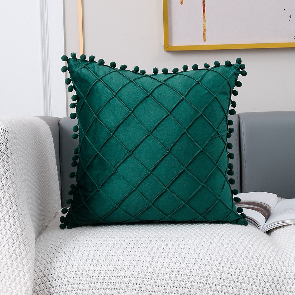 PomPom Cushion Cover