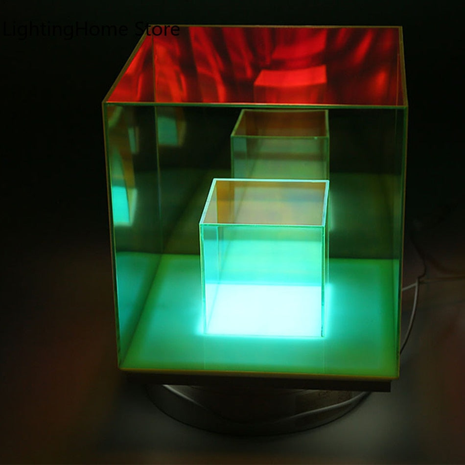 Colourful Cube Table Lamp