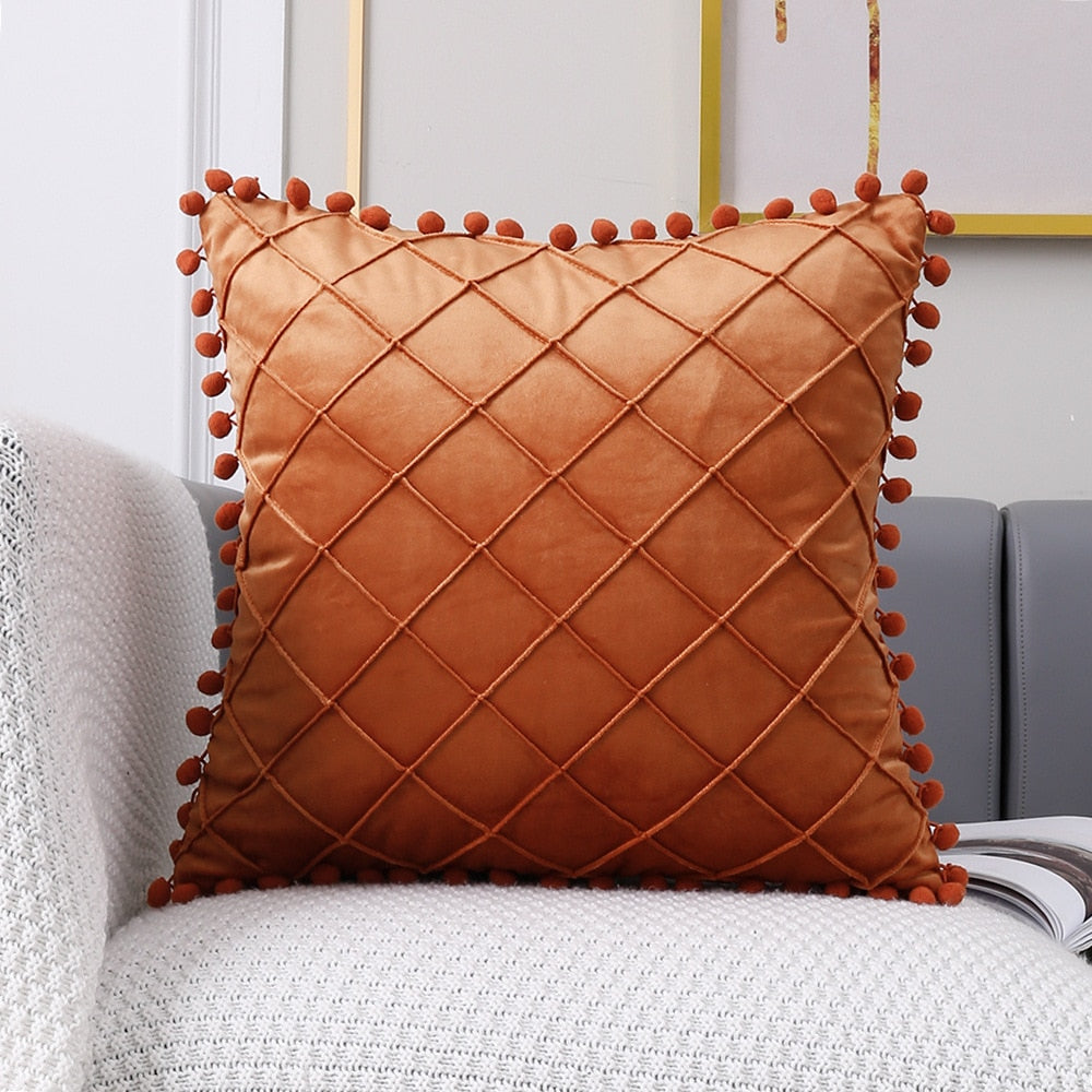 PomPom Cushion Cover