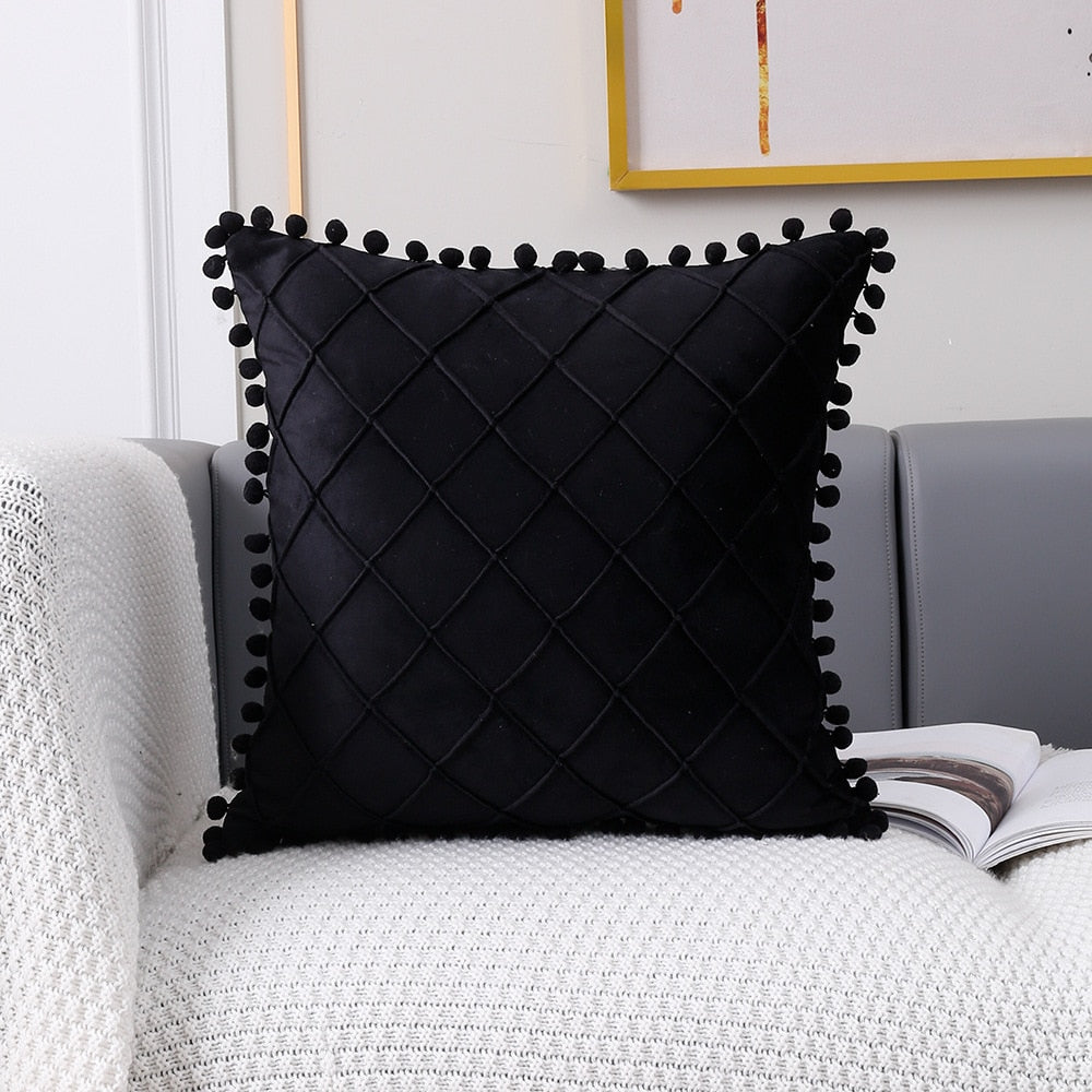 PomPom Cushion Cover