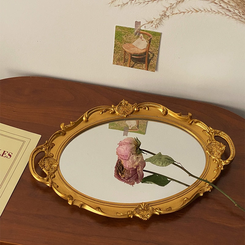 Antique Mirror Tray