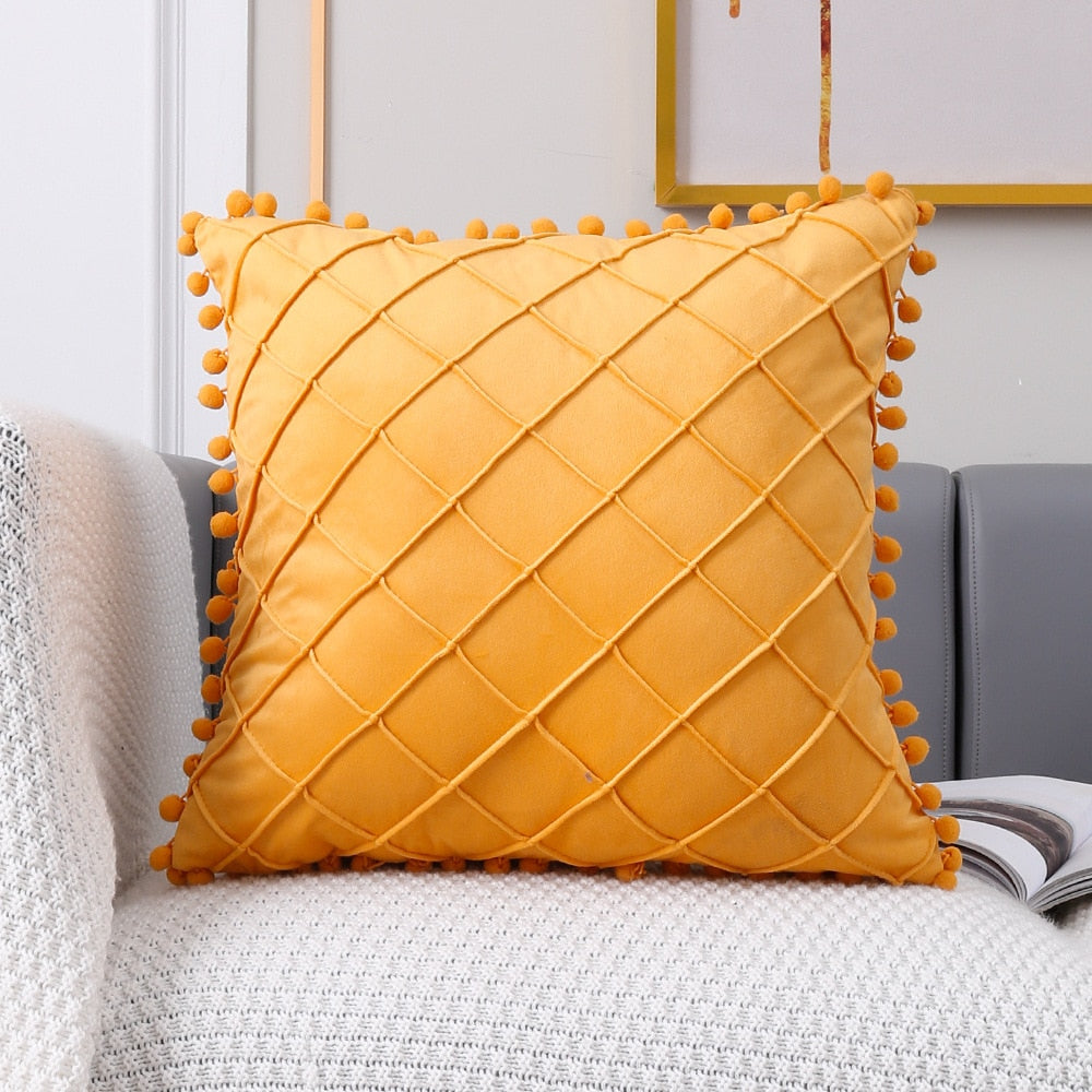 PomPom Cushion Cover