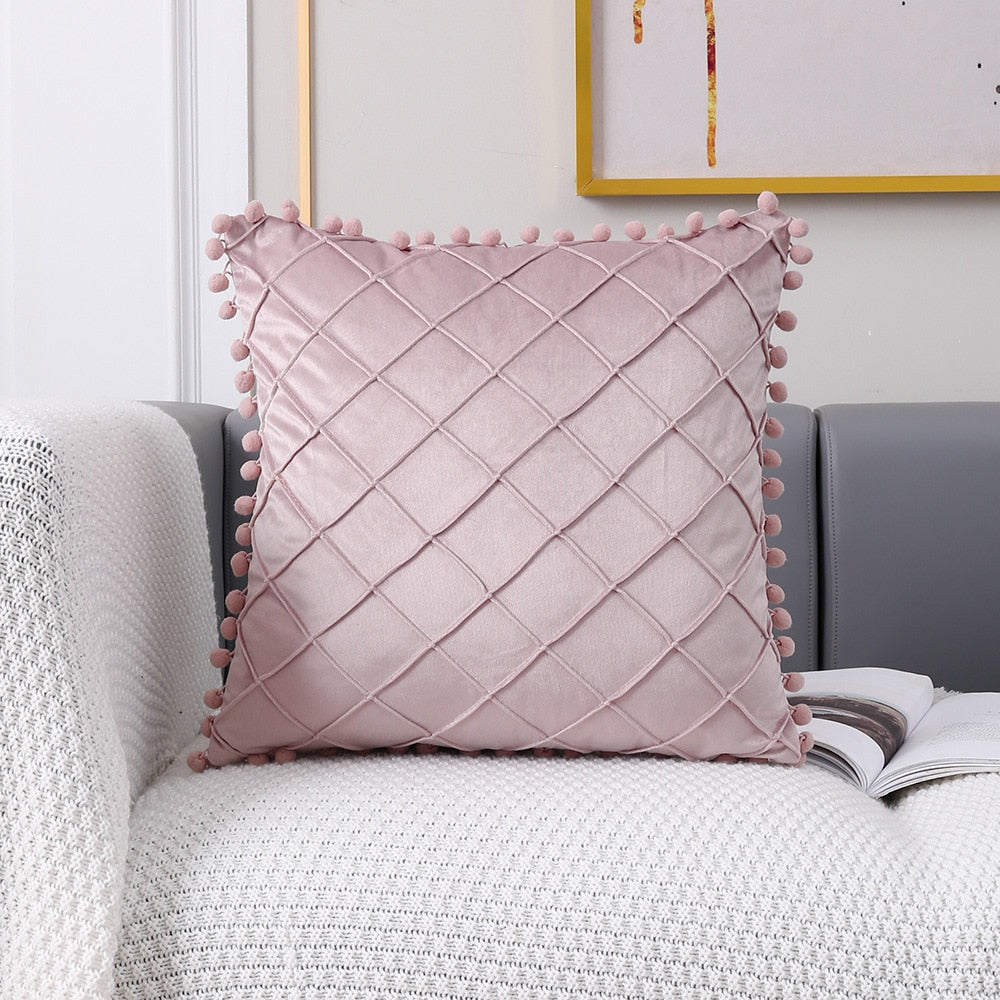 PomPom Cushion Cover