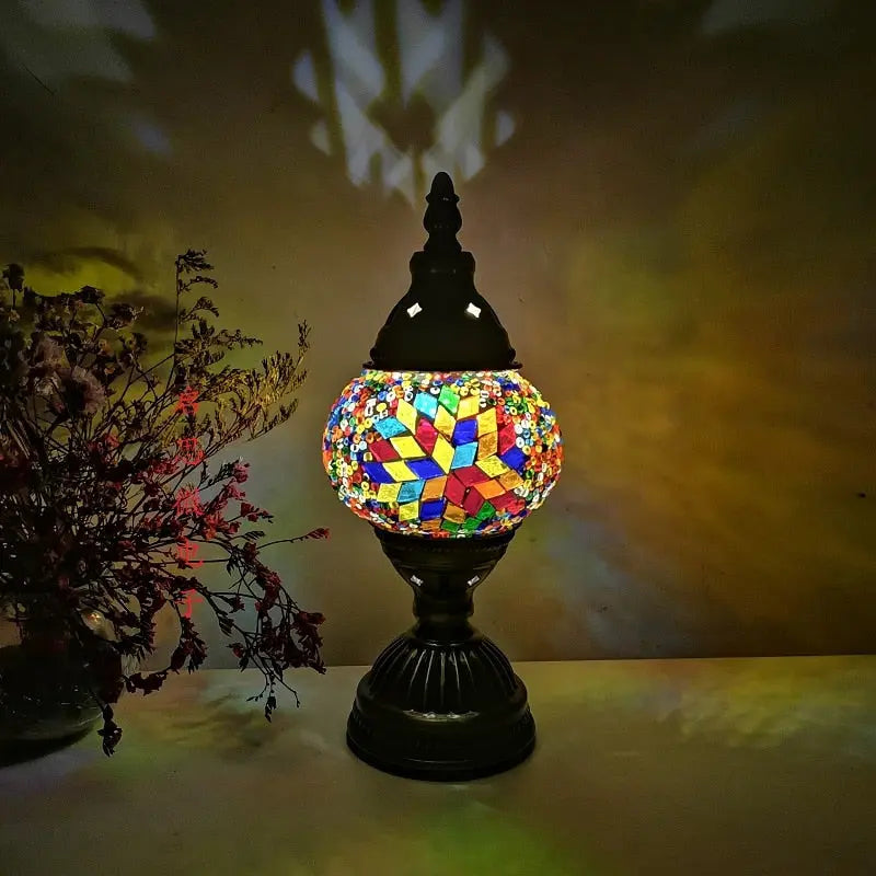 Turkish vintage mosaic table Lamp - Image #4