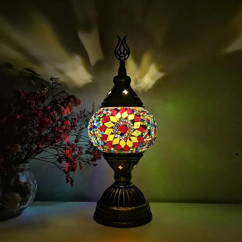 Turkish vintage mosaic table Lamp - Image #12