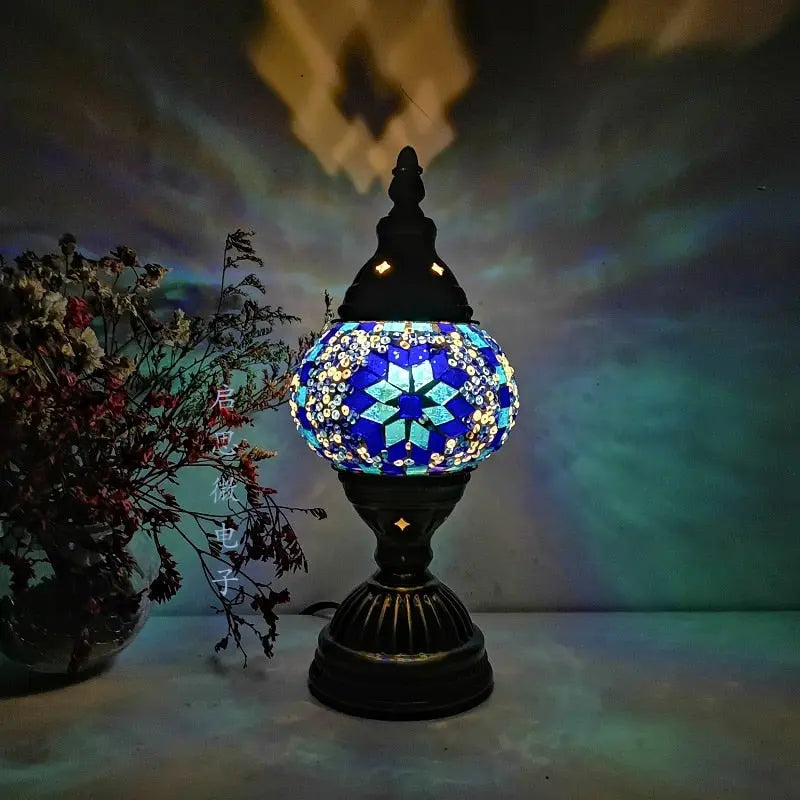 Turkish vintage mosaic table Lamp - Image #18